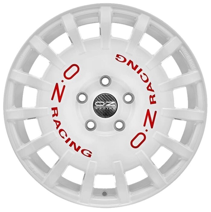 Колесный диск OZ Racing Rally Racing 8x17/5x98 D58.1 ET35 Race White + Red Lettering от компании MetSnab - фото 1