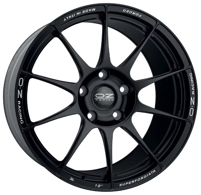 Колесный диск OZ Racing Superforgiata 11x19/5x108 D67 ET35 Matt Black от компании MetSnab - фото 1