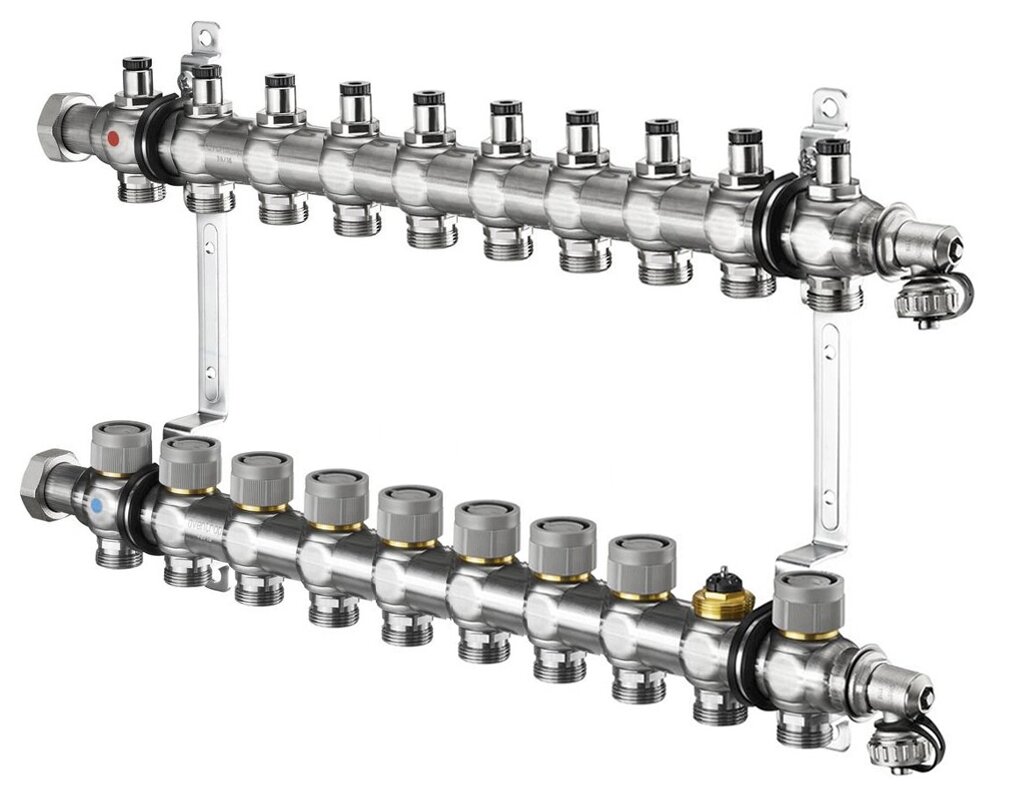 Коллектор распределительный Oventrop Multidis SFQ 1 на 10 контуров 1404760quot; от компании MetSnab - фото 1