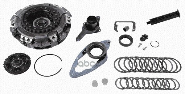 Ком/Кт Сцепления Dsg [С Выж.] Audi, Seat, Skoda, Vw 1.4tsi/1.6/1.8tfsi (7-Ми Ст. Dsg) 04- Sachs арт. 3000 943 001 от компании MetSnab - фото 1