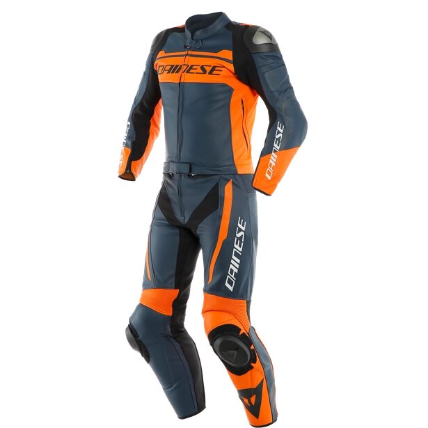 Комбинезон кожаный Dainese Mistel Black-Iris/Black-Iris/Orange 54 от компании MetSnab - фото 1