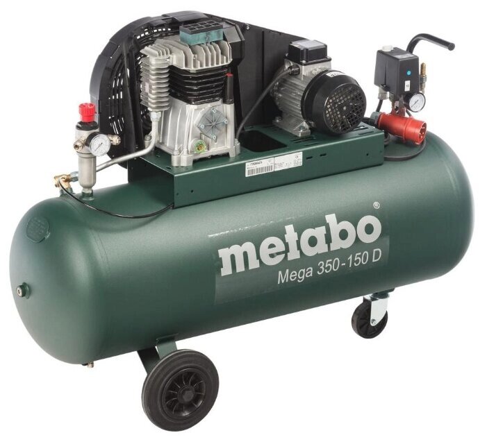 Компрессор масляный Metabo Mega 350-150 D, 150 л, 2.2 кВт от компании MetSnab - фото 1