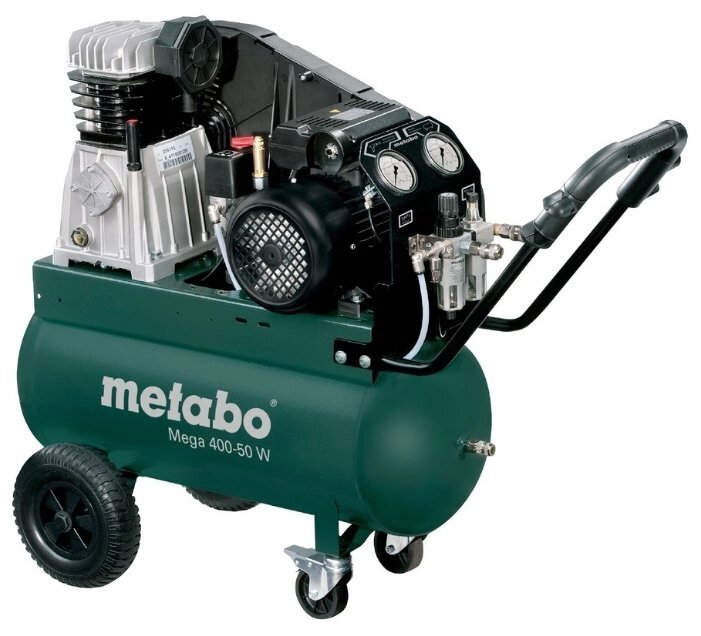 Компрессор масляный Metabo Mega 400-50 W, 50 л, 2.2 кВт от компании MetSnab - фото 1