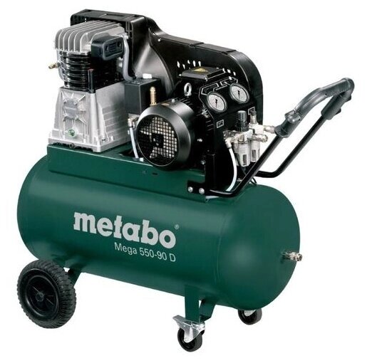 Компрессор масляный Metabo MEGA 550-90 D, 90 л, 3 кВт от компании MetSnab - фото 1