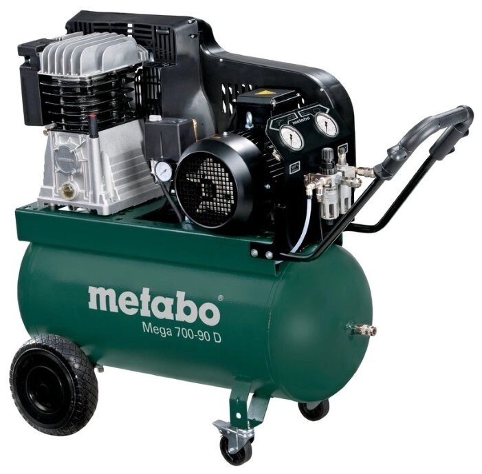 Компрессор масляный Metabo Mega 700-90 D, 90 л, 4 кВт от компании MetSnab - фото 1