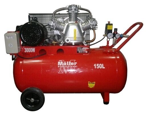 Компрессор масляный Moller AC650/150, 150 л, 3 кВт от компании MetSnab - фото 1