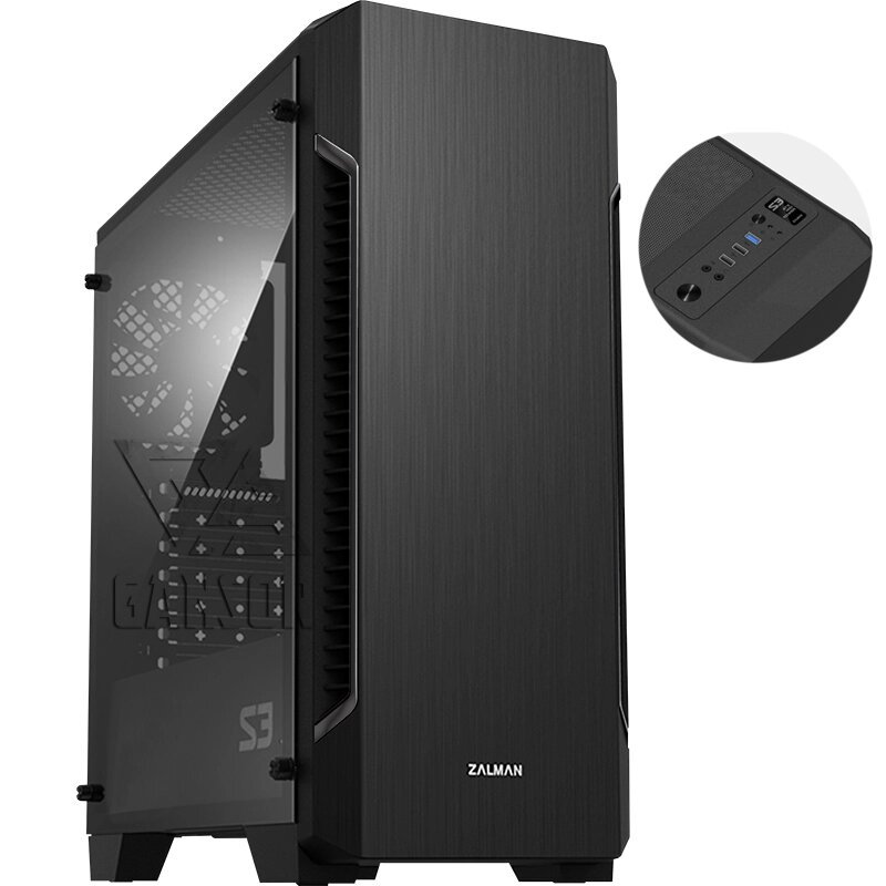 Компьютер GANSOR-1699685 AMD Ryzen 7 3800X 3.9 ГГц, B450, 16Гб 2666 МГц, SSD 1Тб, HDD 2Тб, GTX 1050 2Гб (NVIDIA от компании MetSnab - фото 1