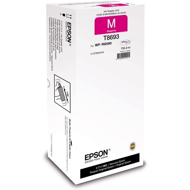 Контейнер EPSON C13T869340 повышенной ёмкости для WorkForce Pro WF-R8590DTWF (пурпурный) от компании MetSnab - фото 1