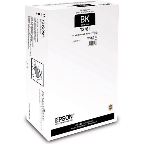 Контейнер с чернилами Epson C13T878140 для WF-R5xxx XXL черный от компании MetSnab - фото 1