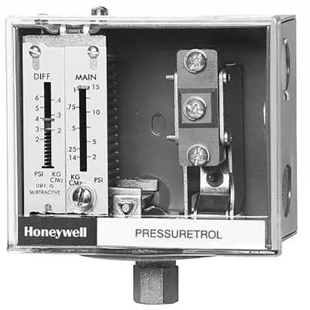 Контроллер Pressuretrol, Honeywell 20-300 фунтов на квадратный дюйм, SPDT L404F1094 от компании MetSnab - фото 1