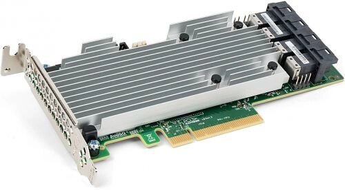 Контроллер SAS LSI 9361-16i SGL 05-25708-00 (PCIe 3.0 x8 LP, SAS/SATA 12G, RAID 0,1,5,6,10,50,60, 16port (4*int от компании MetSnab - фото 1