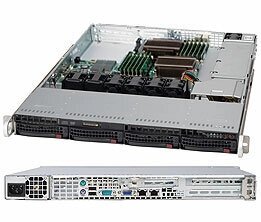 Корпус серверный 1U Supermicro CSE-815TQ-563UB (4x3.5quot; HS Bays, 4xSATA/SAS port, DVD-opt, 12quot;x13quot; E-ATX, от компании MetSnab - фото 1