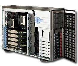 Корпус серверный 4U Supermicro CSE-747BTQ-R1K62B 8*3.5quot; HS SAS/SATA, 11 FH/FL exp. slots, 2*USB 2.0, 2*1620W от компании MetSnab - фото 1