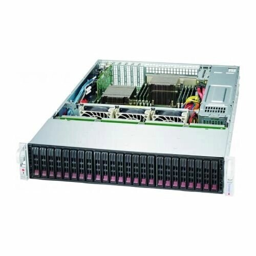 Корпус серверный Supermicro CSE-216BE1C4-R1K23LPB 2U (24 x 2.5quot; HS Bays, 12G SAS3, 13quot; x 13.68quot;, EE-ATX, от компании MetSnab - фото 1