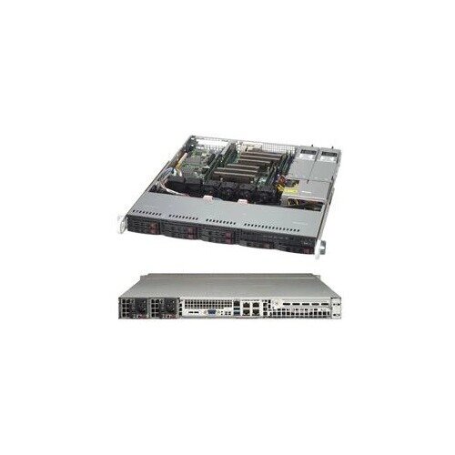 Корпус SuperMicro CSE-113MFAC2-R804CB 2x800W черный от компании MetSnab - фото 1