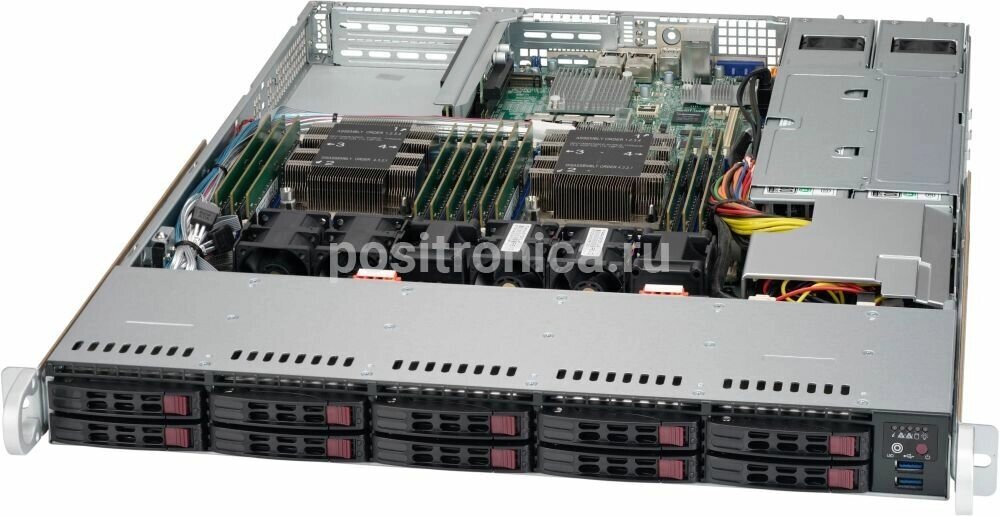 Корпус SuperMicro CSE-116AC2-R706WB2 2 x 750 Вт черный (CSE-116AC2-R706WB2) от компании MetSnab - фото 1