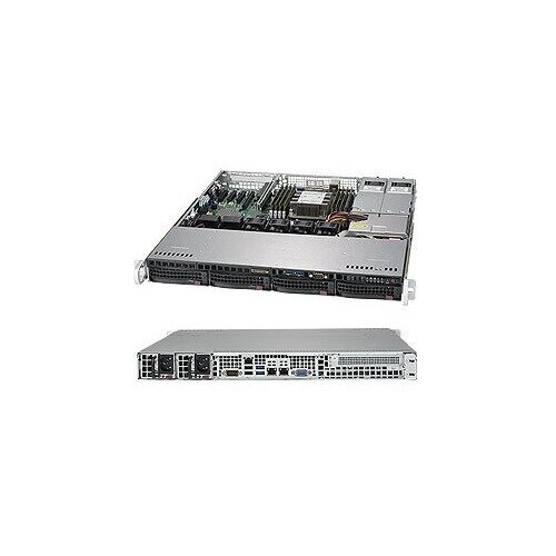 Корпус SuperMicro CSE-813MFTQC-R407CB 2x400W черный от компании MetSnab - фото 1