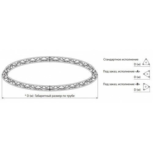 Круг треугольной конфигурации Imlight T18-D2 от компании MetSnab - фото 1
