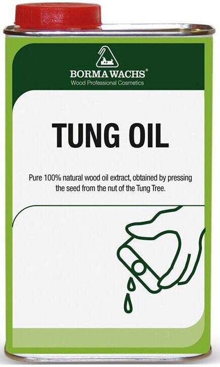 Лаки для мебели BORMA Wachs Tung Oil Масло тунговое для обработки деревянных поверхностей (20л) от компании MetSnab - фото 1