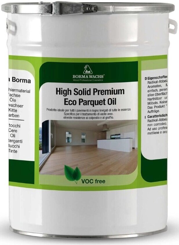 Масла для паркета BORMA Wachs High Solid Premium Eco Parquet Oil Масло паркетное с высоким сухим остатком (20л) от компании MetSnab - фото 1