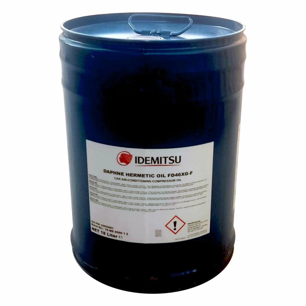 Масло компрессорное IDEMITSU daphne hermetic oil FD46XG 18 л от компании MetSnab - фото 1