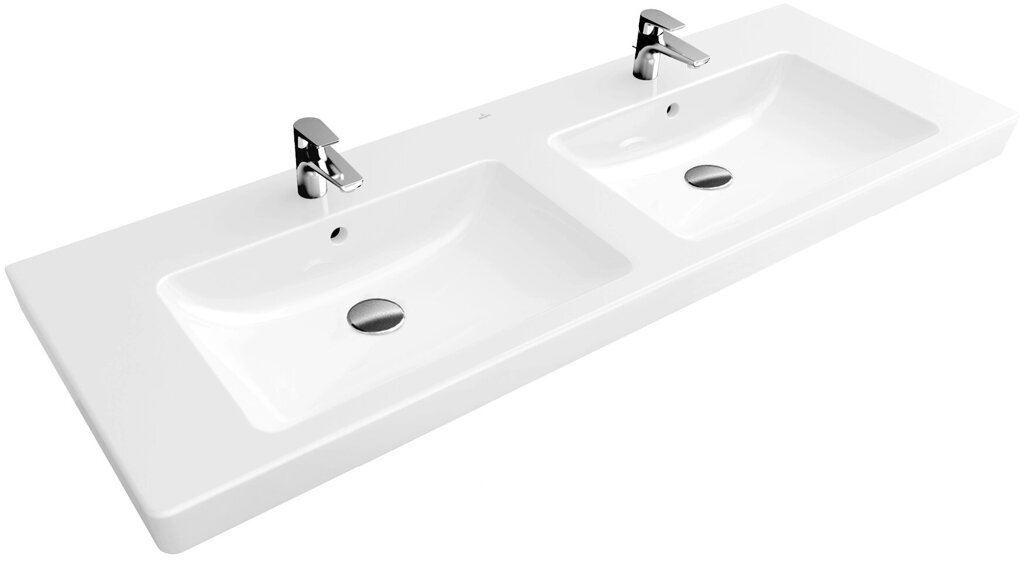 Мебельная раковина Villeroy  Boch Subway 2.0 7175D0R2 130 с покрытием CeramicPlus ярко-белый от компании MetSnab - фото 1