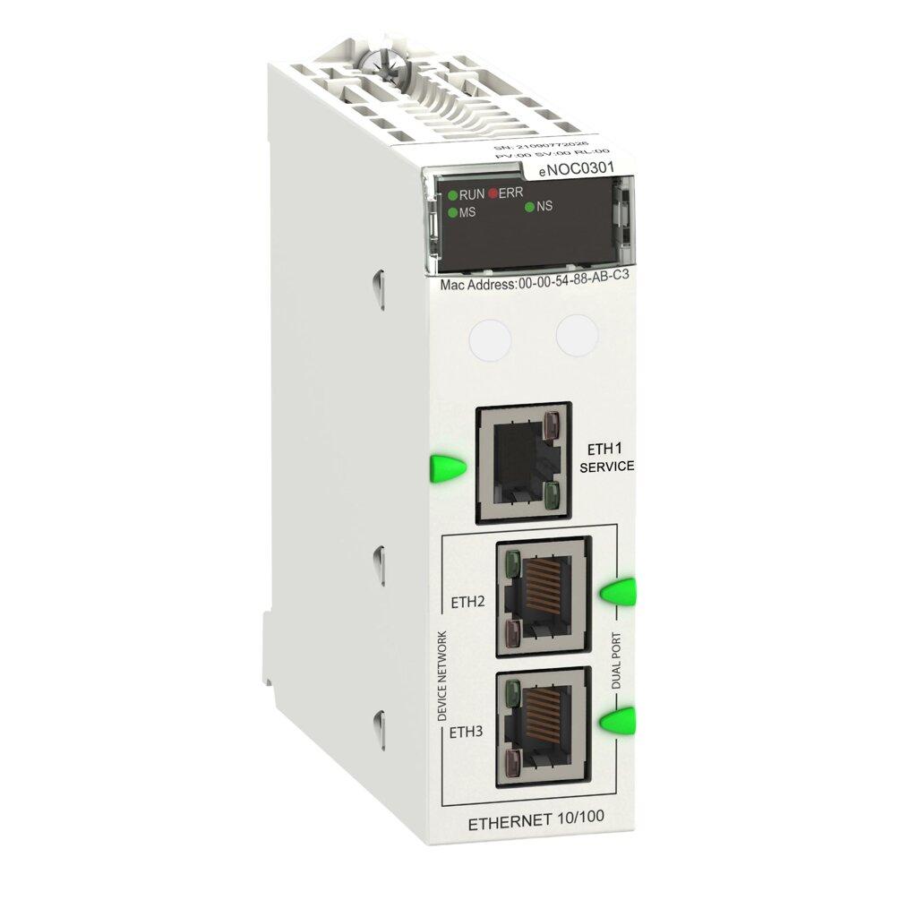 Модуль коммуникационный ethernet (3 порта) Schneider Electric, BMENOC0301 от компании MetSnab - фото 1