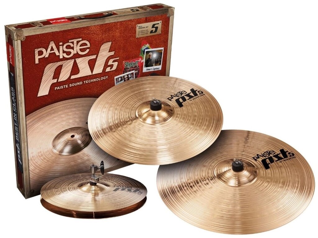 Набор тарелок Набор тарелок PAISTE 000068uset PST5N Universal Set 14quot;/16quot;/20quot; от компании MetSnab - фото 1