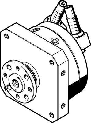 Неполноповоротный привод Festo DSM-16-270-CC-FW-A-B от компании MetSnab - фото 1