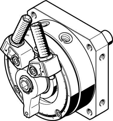 Неполноповоротный привод Festo DSM-32-270-P1-A-B от компании MetSnab - фото 1