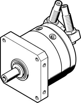 Неполноповоротный привод Festo DSM-T-12-270-CC-A-B от компании MetSnab - фото 1