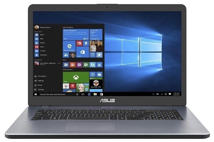 Ноутбук ASUS VivoBook 17 M705BA-BX086T (AMD A6 9225 2600MHz/17.3quot;/1600x900/8GB/256GB SSD/DVD нет/AMD Radeon от компании MetSnab - фото 1