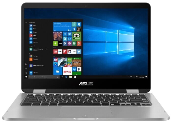 Ноутбук ASUS VivoBook Flip 14 TP401CA-EC131T (Intel Core i5 7Y54 1200MHz/14quot;/1920x1080/4GB/128GB eMMC/DVD нет/Intel от компании MetSnab - фото 1