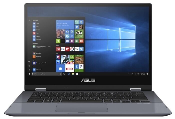 Ноутбук ASUS VivoBook Flip 14 TP412FA-EC441T (Intel Pentium 5405U 2300MHz/14quot;/1920x1080/4GB/256GB SSD/DVD нет/Intel от компании MetSnab - фото 1