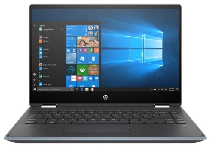 Ноутбук HP PAVILION x360 14-dh1006ur (Intel Core i3 10110U 2100MHz/14quot;/1920x1080/4GB/256GB SSD/DVD нет/NVIDIA от компании MetSnab - фото 1