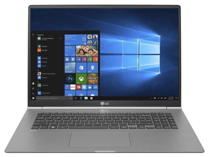 Ноутбук LG gram 17Z990 (Intel Core i7 8565U 1800MHz/17quot;/2560x1600/16GB/256GB SSD/DVD нет/Intel HD Graphics от компании MetSnab - фото 1