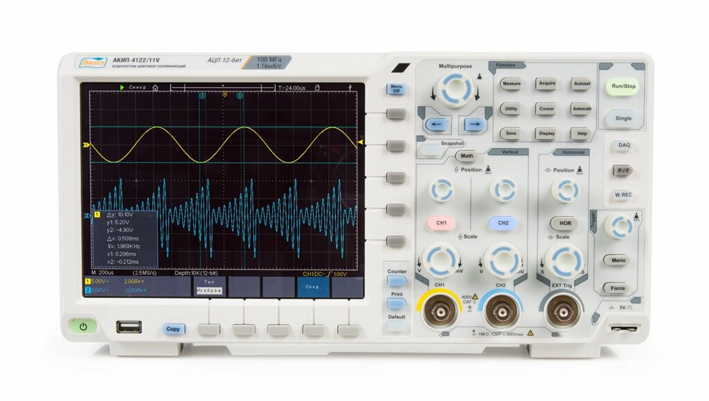 Осциллограф АКИП-4122/10 от компании MetSnab - фото 1