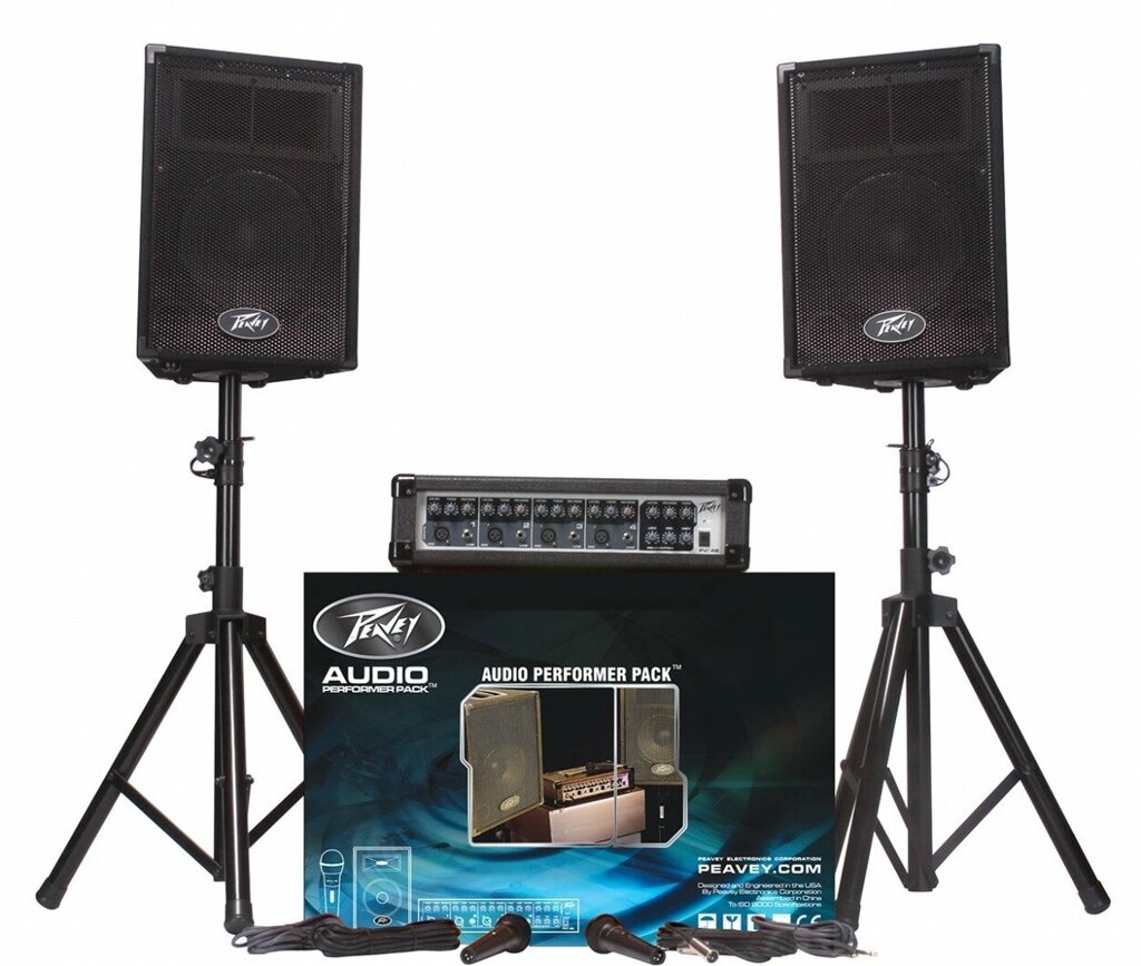 Peavey Audio Performer Pack портативная двухполосная акустическая система, RMS 100 Вт от компании MetSnab - фото 1