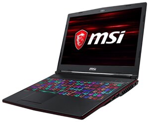 Ноутбук MSI GL63 8SDK-1034XRU (Intel Core i7 8750H 2200MHz/15.6quot;/1920x1080/16GB/128GB SSD/1000GB HDD/DVD нет/NVIDIA