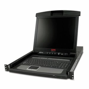 Консоль KVM APC AP5808 17quot; Rack LCD Console with Integrated 8 Port Analog KVM Switch