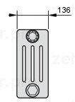 Радиатор отопления Zehnder Charleston 4035/40 №1270 3/4quot; RAL 9016