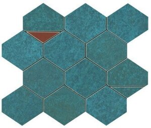 Мозаика Atlas Concorde Italy Blaze Verdigris Mosaico Nest 29,4x25,8