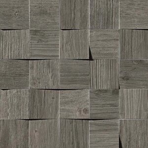 Мозаика Atlas Concorde Axi Рельефная мозаика для стен Grey Timber Mosaico 3D 35х35 AMV4