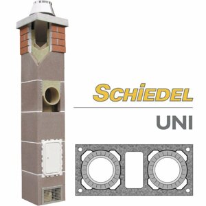 Schiedel Комплект двухходовой Шидель UNI D=16L16 12 п. м с вентиляцией