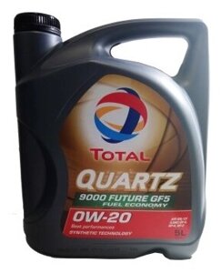 Моторное масло TOTAL Quartz 9000 Future GF-5 0W-20 5 л