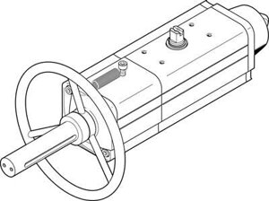 Неполноповоротный привод Festo DAPS-0090-090-RS3-F0710-MW