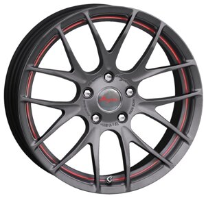 Колесный диск Breyton Race GTS-R 7x17/4x100 D56 ET40 Matt Gun with Red