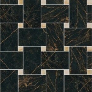 Плитка Versace Marble 240533 MOS. INTREC. NERO-ORO NAT/LAP 29.1 x 29.1