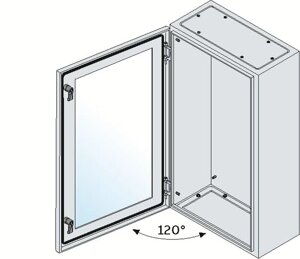 SRN10830VK ABB Корпус шкафа (дверь со стеклом) 1000х800х300