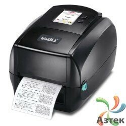 Принтер этикеток Godex RT863i термотрансферный 600 dpi темный, LCD, Ethernet, USB, RS-232, защищенный корпус,